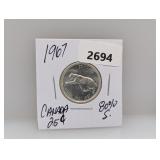 1967 80% Silv Canada Quarter