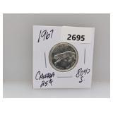 1967 80% Silv Canada Quarter