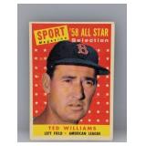 1958 Topps #485 Ted Williams All Star HOF Red Sox