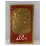 1965 Topps Embossed Hank Aaron HOF Braves Stain