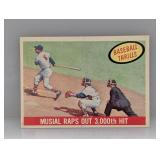 1959 Topps Musial Raps Out 3000 Hits 470 S/S