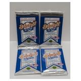 (4) 1991 UD Baseball Low & High # Poss Aaron Auto