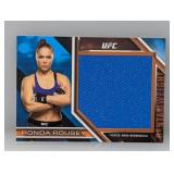 2017 Ronda Rousey Topps UFC KO Mat Relic Blue /25