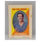 1971 Topps Stickers Hockey Jean Ratelle HOF Stain