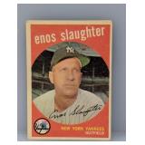 1959 Topps Enos Slaughter HOF Yankees/Cardinals