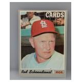 1970 TOPPS Red Schoendienst HOF 346 Indent