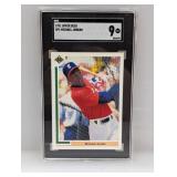 1991 UDeck #SP1 Michael Jordan (RC/Baseball) SGC 9