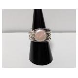 .925 Sterl Mother of Pearl Ring Size 9