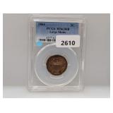 PCGS 1864 MS63RB Large Motto Two Cents