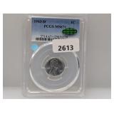 PCGS 1943-D MS67+ Wheat Cent