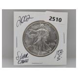2002 1oz .999 Silv Eagle $1 Dollar