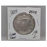 2003 1oz .999 Silv Eagle $1 Dollar