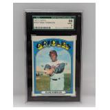 1972 Topps #100 Frank Robinson HOF SGC 8