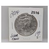 2014 1oz .999 Silv Eagle $1 Dollar