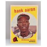 1959 Topps Baseball #380 Hank Aaron HOF Braves