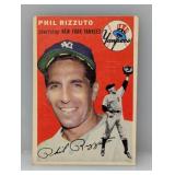 1954 Topps #17 Phil Rizzuto HOF Yankees Crease