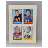 1969 TOPPS Four in One Football Bobby Mitchell HOF