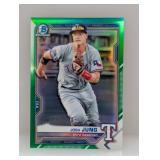 2021 Bowman Chrome Prospect Green Josh Jung SP /99