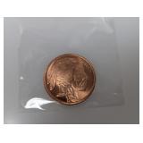 1oz .999 Copper Buffalo Round