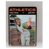 1971 Topps #544 - Vida Blue (SP) "Athletics" Sta