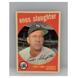 1959 Topps - Enos Slaughter HOF #155 Surface/Stain