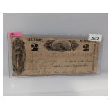 1861 $2 Augusta Savings Bank Note