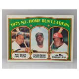 1972 Topps NL Home Run Leaders 89 Stain
