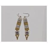 .925 Sterl Aztec Dangle Earrings