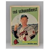 1959 Topps Red Schoendienst #480 Stains/Surface