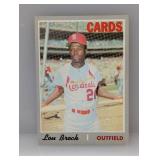 1970 Topps Lou Brock 330 Surface