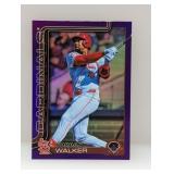 2025 Topps Jordan Walker Purple Ref 68/250