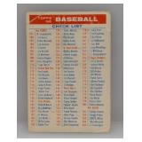 1956 Topps Baseball Checklist - Series 2 Damage