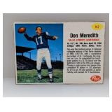1962 Post Cereal Don Meredith 142 Hand Cut