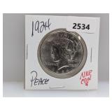 1924 90% Silv Peace $1 Dollar