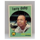 1959 Topps #455 Larry Doby HOF Indians Creases