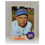 1968 TOPPS Baseball Gil Hodges HOF 27 Indent