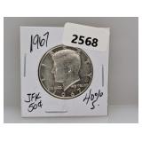 1967 40% Silv JFK Half $1 Dollar
