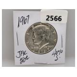 1967 40% Silv JFK Half $1 Dollar