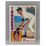 1984 Topps Don Mattingly #8 Surface/Stains