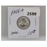 1944-D 90% Silv Mercury Dime