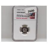 NGC 1968-S Gem PF Roos Dime