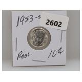 1953-S 90% Silv Roos Dime