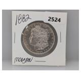 1882 90% Silv Morgan $1 Dollar
