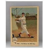 1959 Fleer Ted Williams HOF Red Sox Surface/Stain