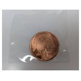 1oz .999 Copper Buffalo Round
