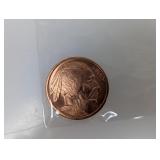 1oz .999 Copper Buffalo Round