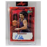 /13 2025 Leaf Metal Peja Stojakovic Auto Red Lava
