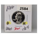1956 AU/BU PF Wash Quarter