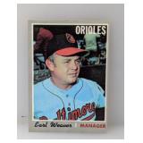 1970 TOPPS Baseball Earl Weaver HOF 148