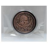 1oz .999 Copper Pirate Round